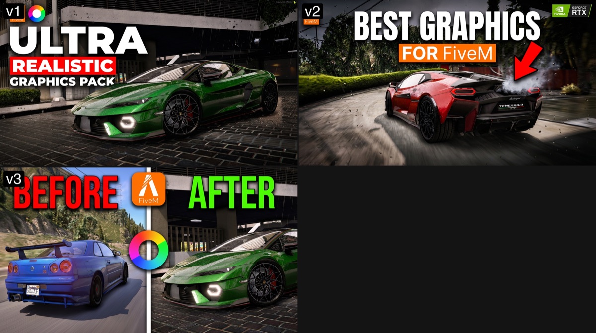 Prime graphics before and after comparison